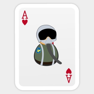 Ace Fighter Pilot (Military Aviator) Sticker